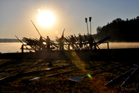 Oars at sunrise